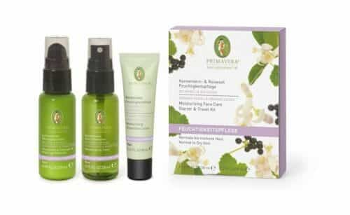 Introductory kit for moisturizing neroli cassis. The ideal set - cleansing milk 28 ml, facial toner 28 ml and moisturizing fluid 8 ml.