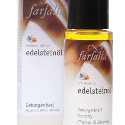 Edelsteinöl Geborgenheit – Farfalla Edelsteinöl Geborgenheit - 80ml - Stärkt das Selbstvertrauen und vermittelt Schutz und Geborgenheit. Fördert Ausgeglichenheit und Kreativität.