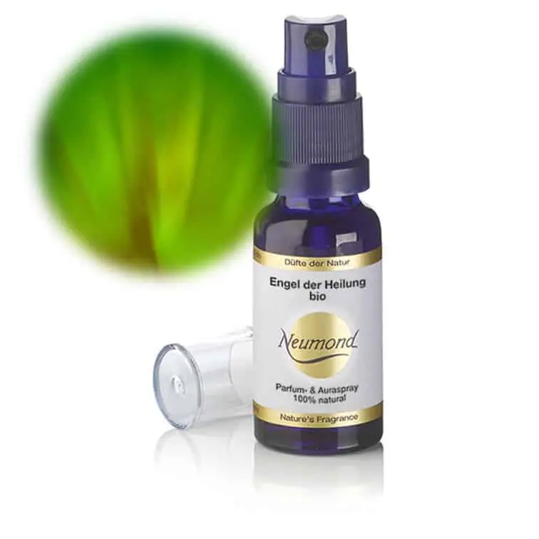 Engelslicht für Heilung Naturparfum bio von Neumond. Dieses unverwechselbare Parfum enthält reinigende und stärkende Öle, wie Niaouli und Fichtennadel. 20ml