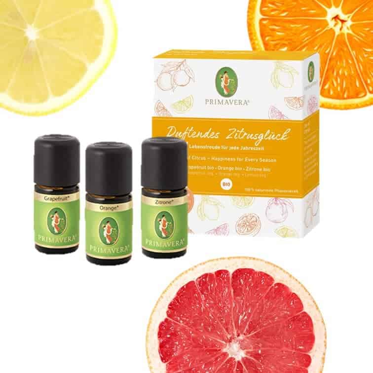 Gift set citrus fragrances by Primavera