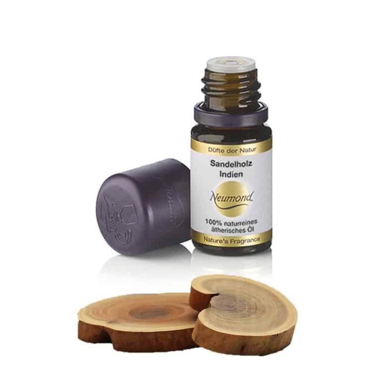 Sandalwood 10 India Essential Oil Neumond . Provides a sensual, warm, exotic indoor climate in the fragrance lamp/nebulizer. Only the Indian sandalwood possesses this fragrance. The other sandal woods have their own advantages.