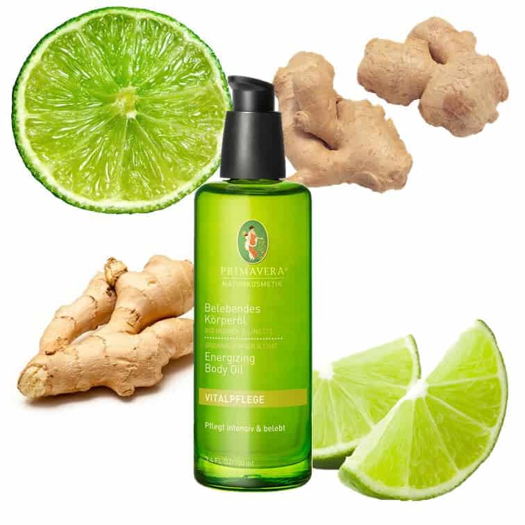 Invigorating Body Oil Organic Ginger & Lime