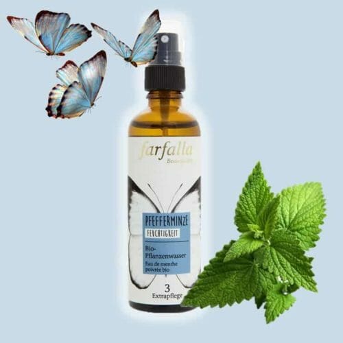 Organic alcohol-free peppermint water from Farfalla | Angeldar