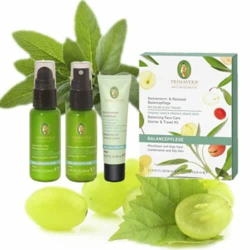 Get to know and travel set balance care sage grape.