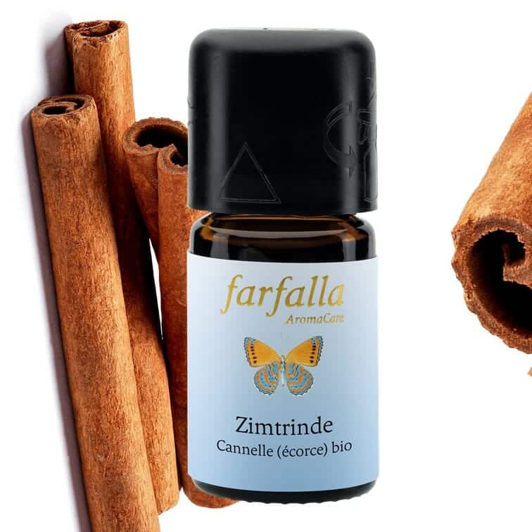 Cinnamon bark organic essential oil from Farfalla