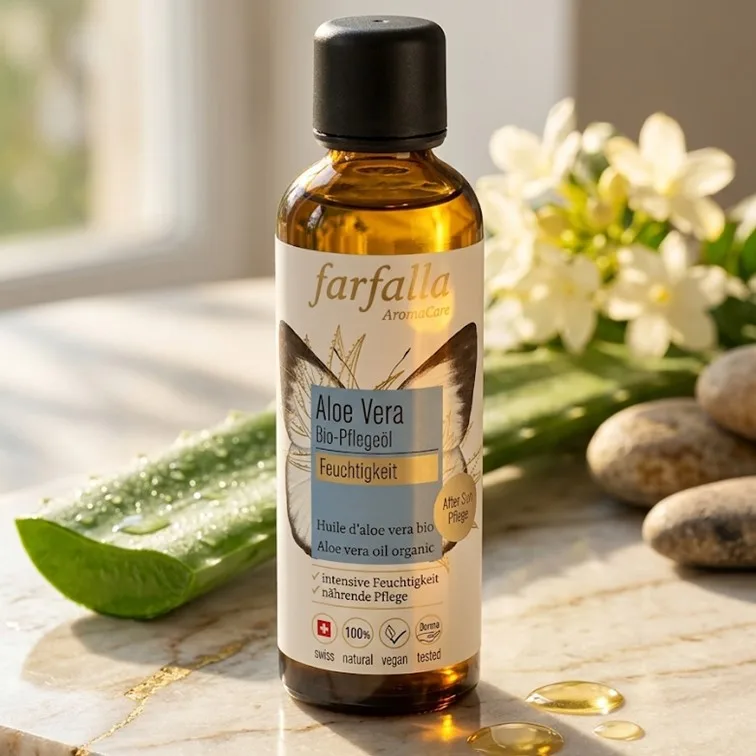 Aloe Vera bio Basisรถl von farfalla