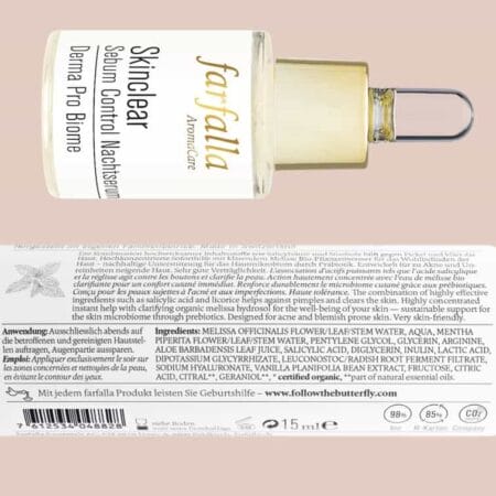 Skinclear Sebum Control Night Serum Derma Pro Biome farfalla