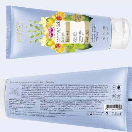 summer happiness shower gel farfalla etikete